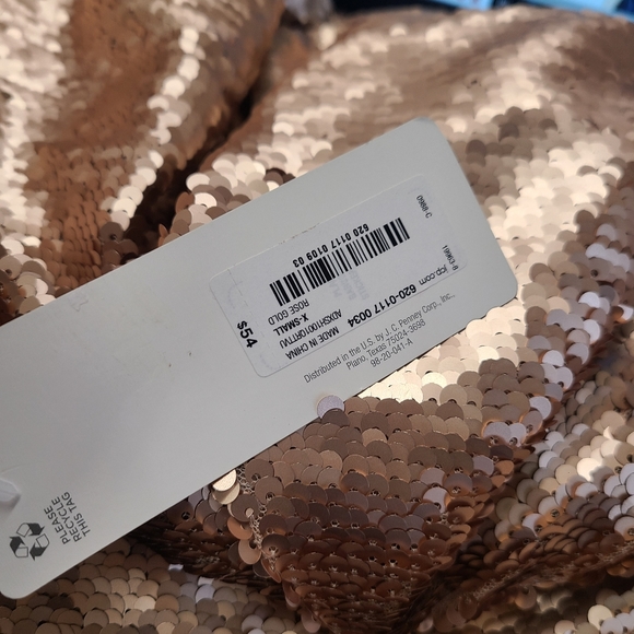 New with Tags Peyton & Parker Pink Sequined Top Size XS - Picture 5 of 6